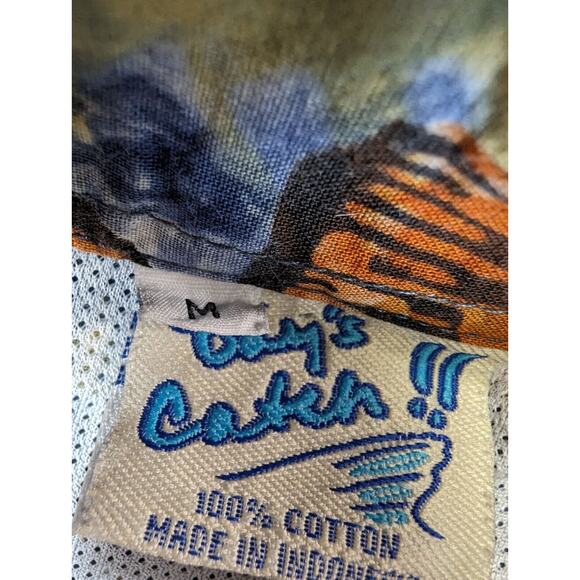 The Days Catch Men's Fishing Shirt Short Sleeve Vented Fish Print All Over Sz M - Picture 6 of 9